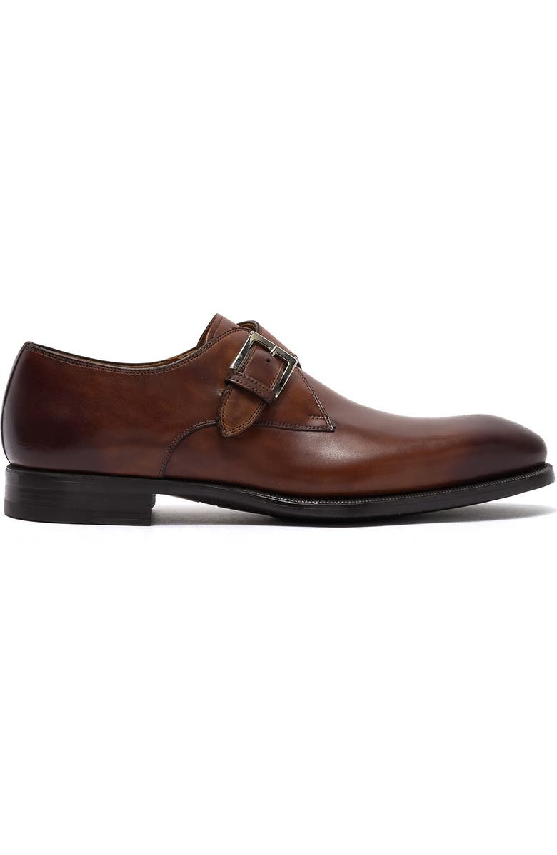Magnanni Brodie Leather Monk Strap Loafer, Alternate, color,