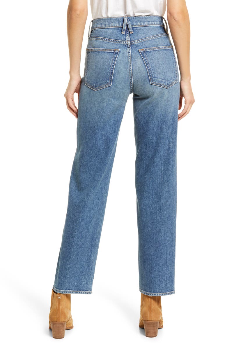 SLVRLAKE Sophie High Waist Straight Leg Jeans, Alternate, color, 