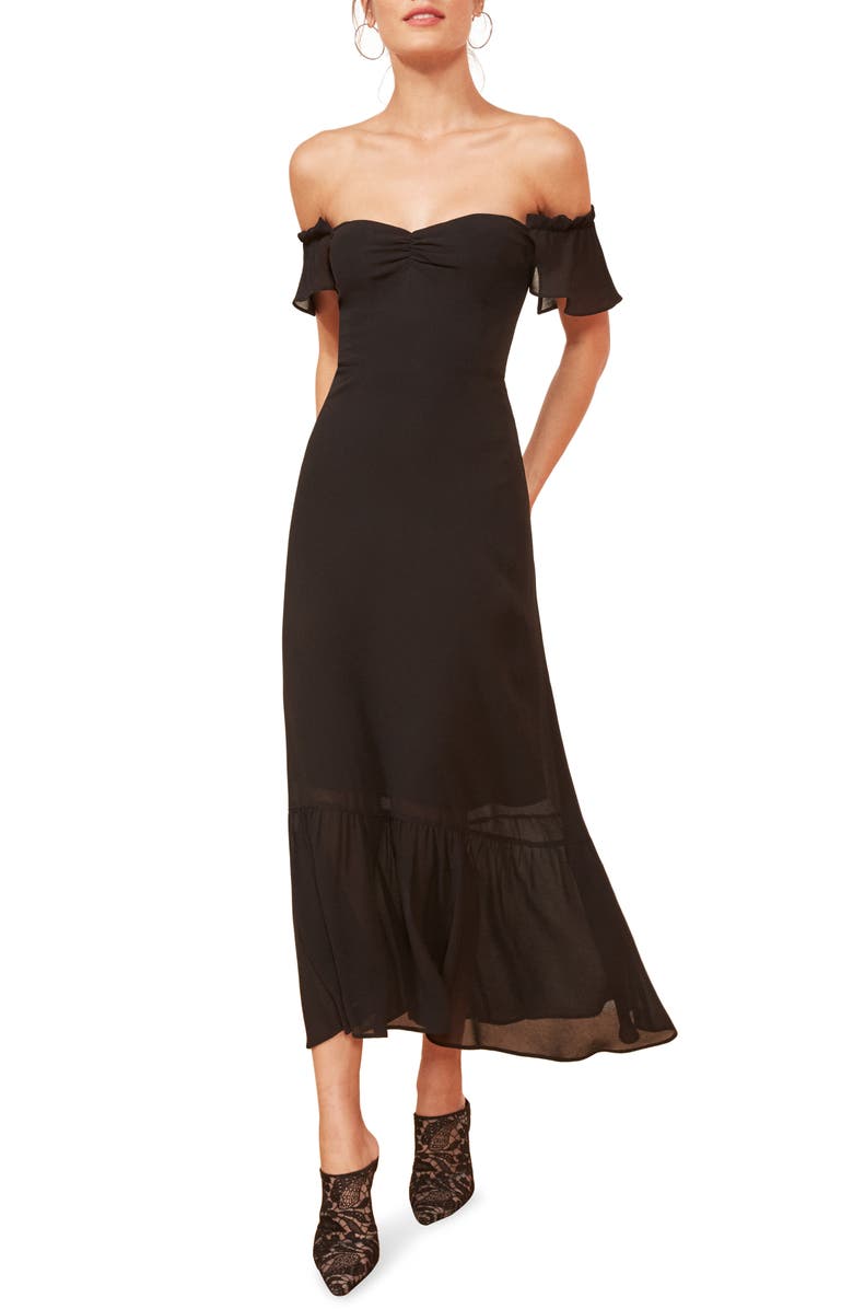 Reformation Butterfly Midi Dress, Main, color,