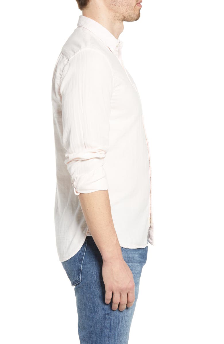 HIROSHI KATO The Ripper Organic Cotton Button-Up Shirt, Alternate, color, Fresh Pink