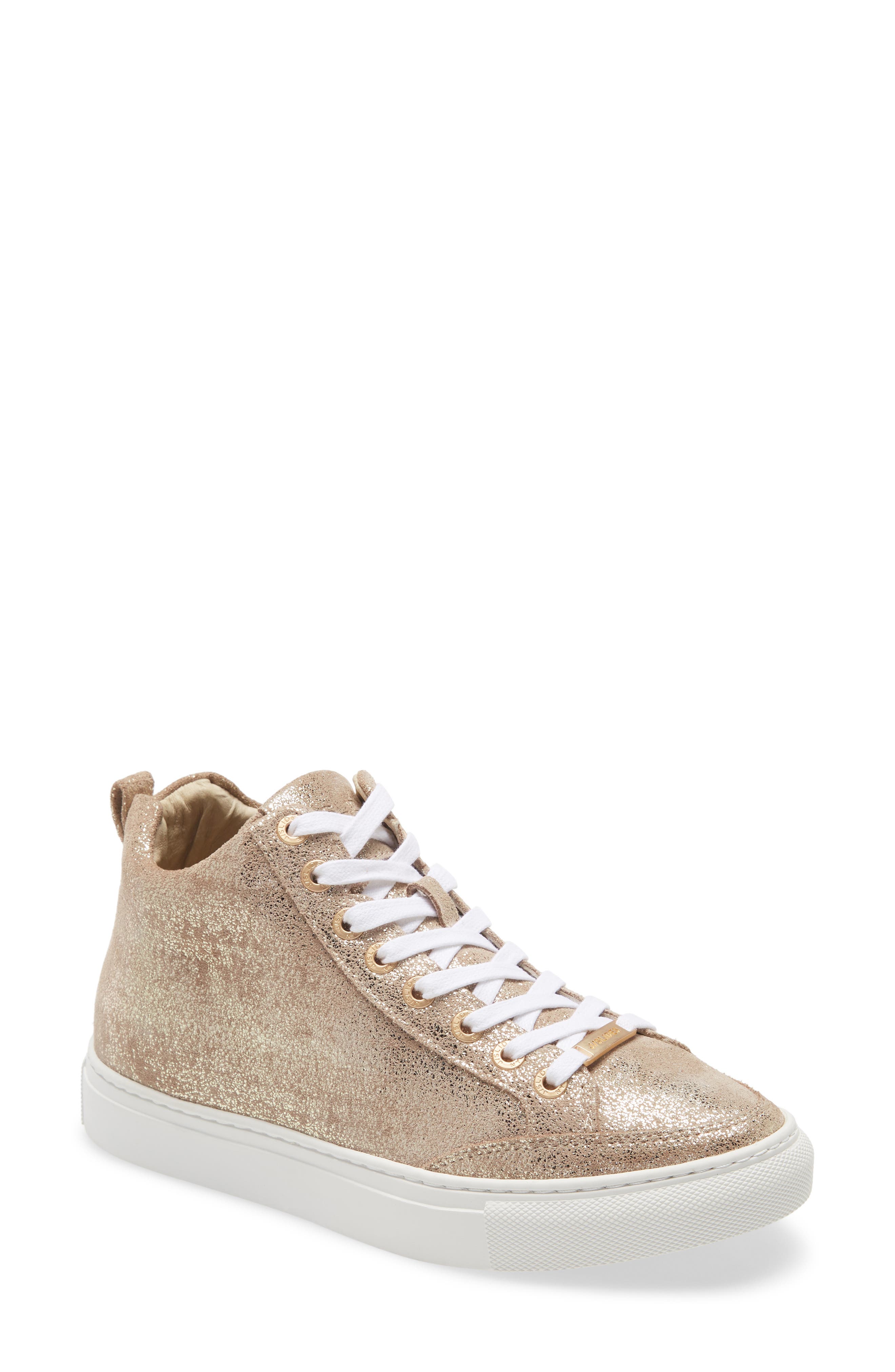 Ludlow Platform High Top Sneaker, Main, color, GOLD LEATHER