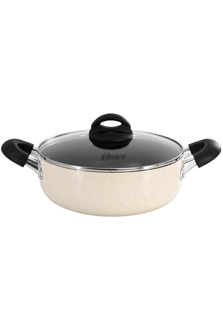 Clairborne 3.6 Quart Nonstick Aluminum Caldero with Lid, Main, color, Black