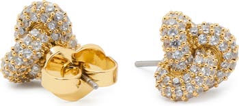 pavé stud earrings