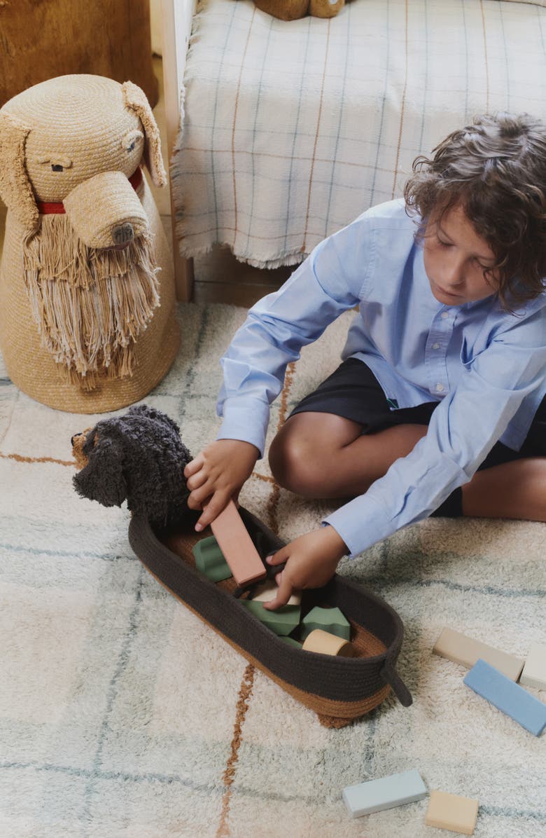 Lorena Canals Sparky Dachshund Basket, Alternate, color, 