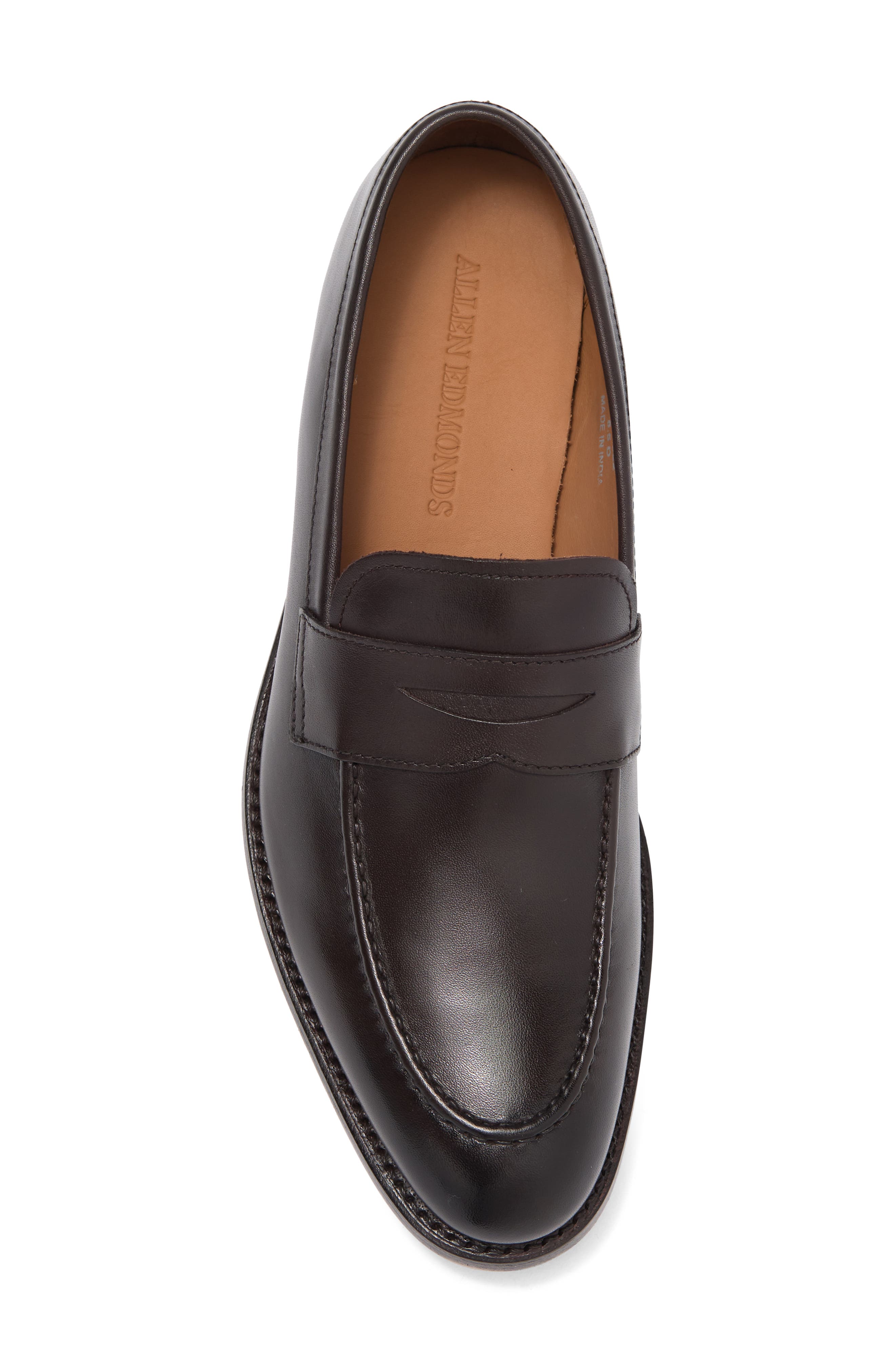 Allen Edmonds Shelby Penny Loafer, Alternate, color, Chili