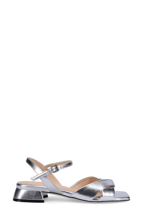 Ron White Brenna Ankle Strap Sandal In Silver