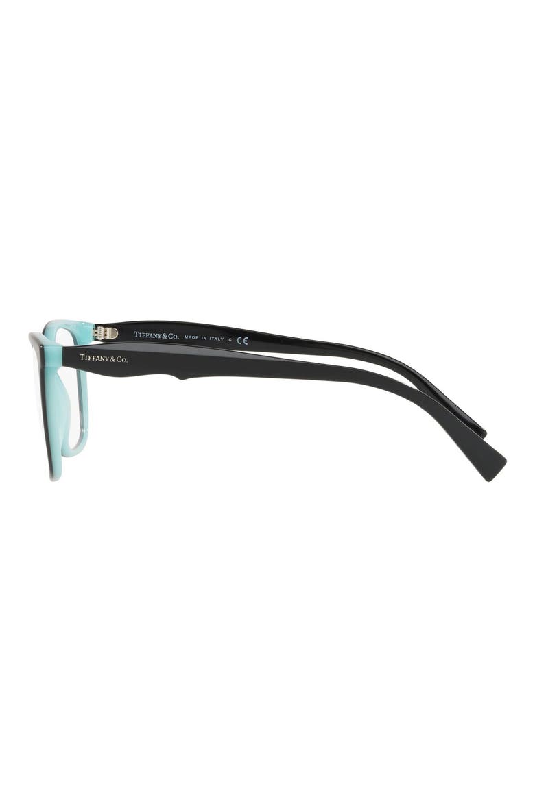 54mm Square Optical Glasses, Alternate, color, BLACK/ BLUE