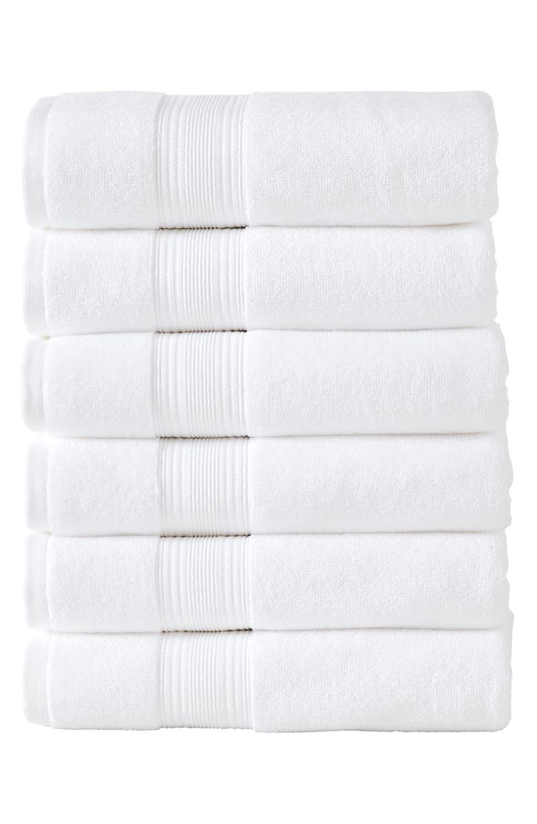 Modern Threads Hotel 6-Piece Bath Towel Set, Main, color, White