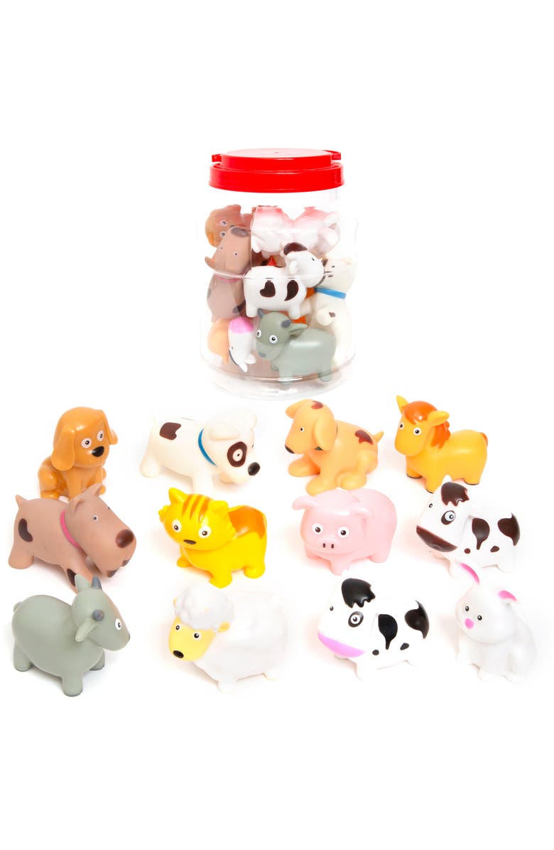 Boley Bath Toy Bucket Farm Animals 12Pc Playset, Alternate, color, 