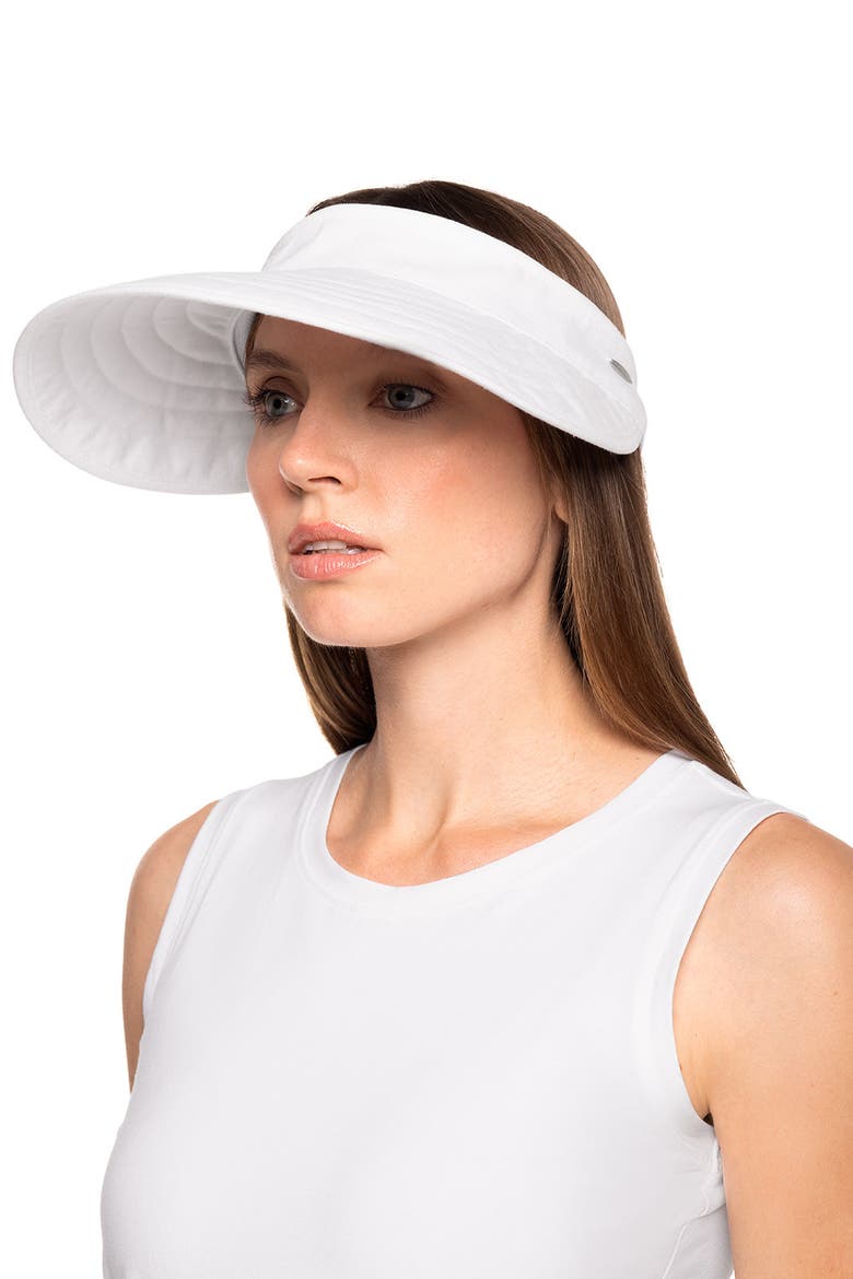 Women's Bel Aire Zip-Off Visor, UPF 50+ Sun Protection, Alternate, color, White