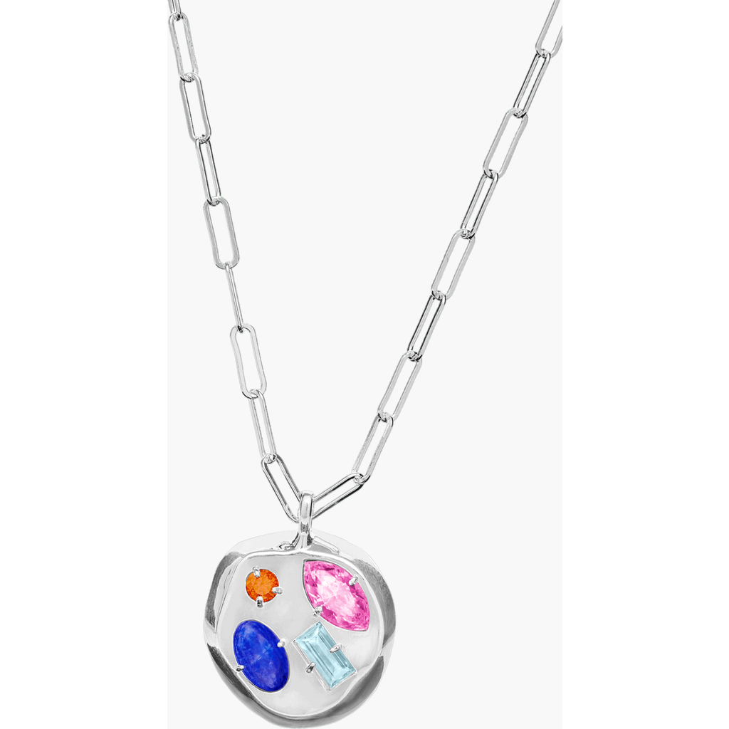 Birthdate Co. The October Birthdate Silver Pendant In October 23rd - Silver