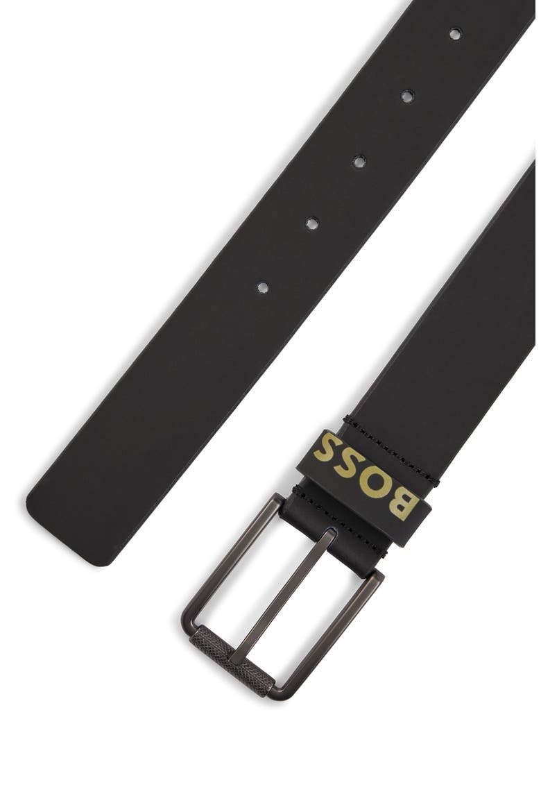 Tint Leather Belt, Alternate, color, BLACK
