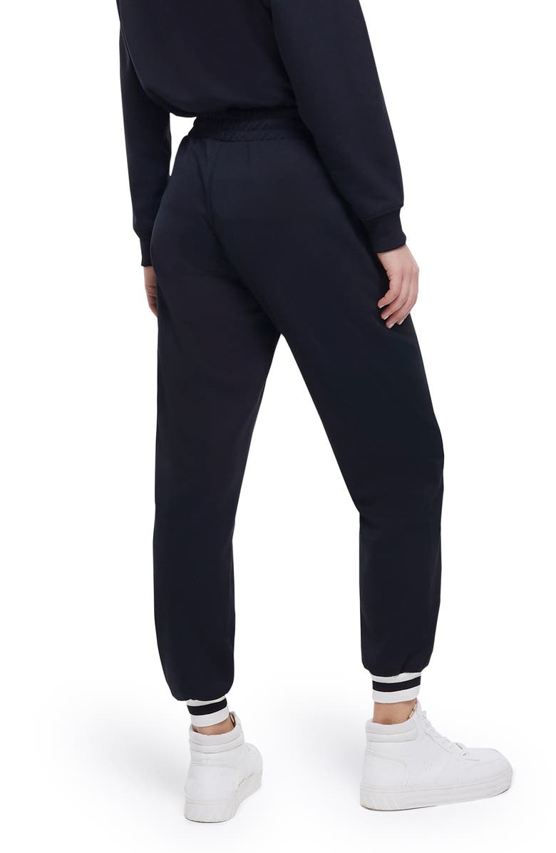 River Island Tipped Cuff Joggers, Alternate, color, Black