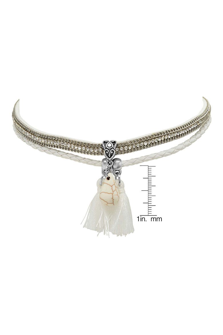 Layered Wrap Bracelet, Alternate, color, WHITE