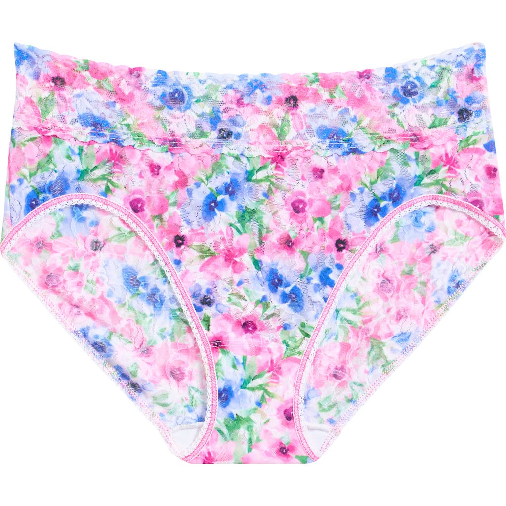 Hanky Panky Printed Daily Lace French Briefs In Paint And Pour