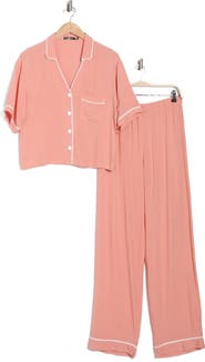 Tart Ciana Challis Button-Up Top & Pants Pajamas