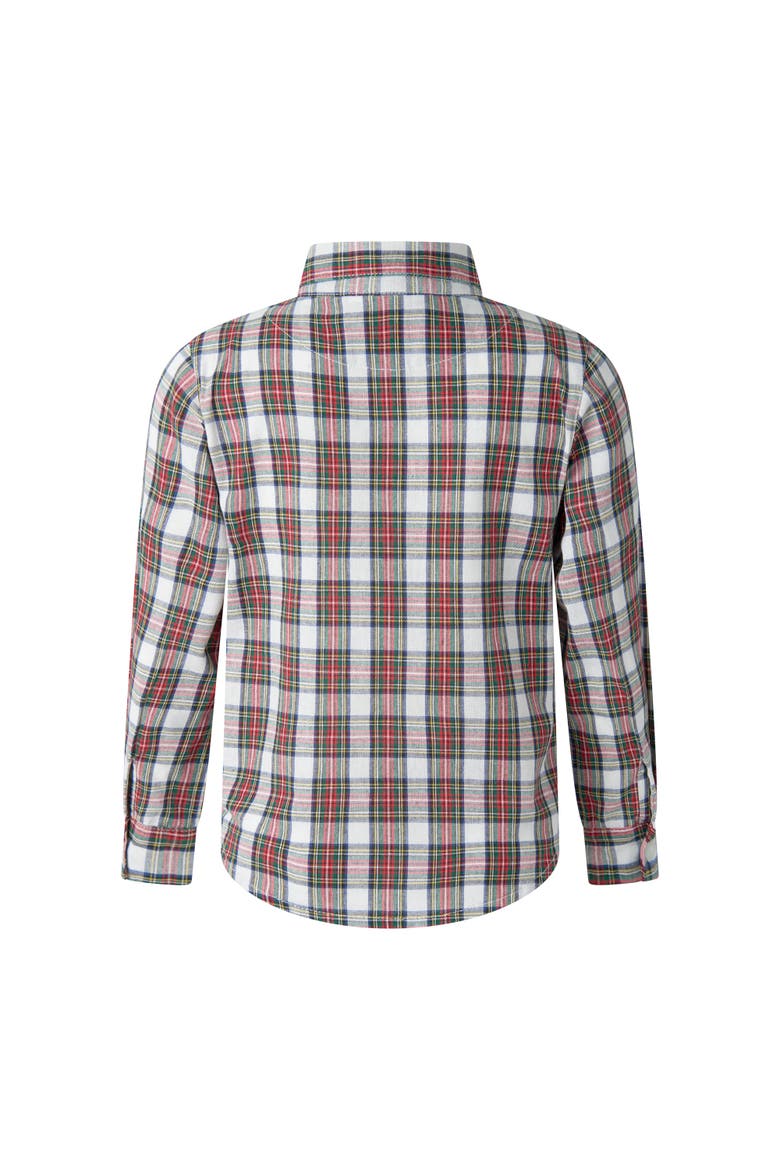 Ivory Tartan Shirt, Alternate, color, Red