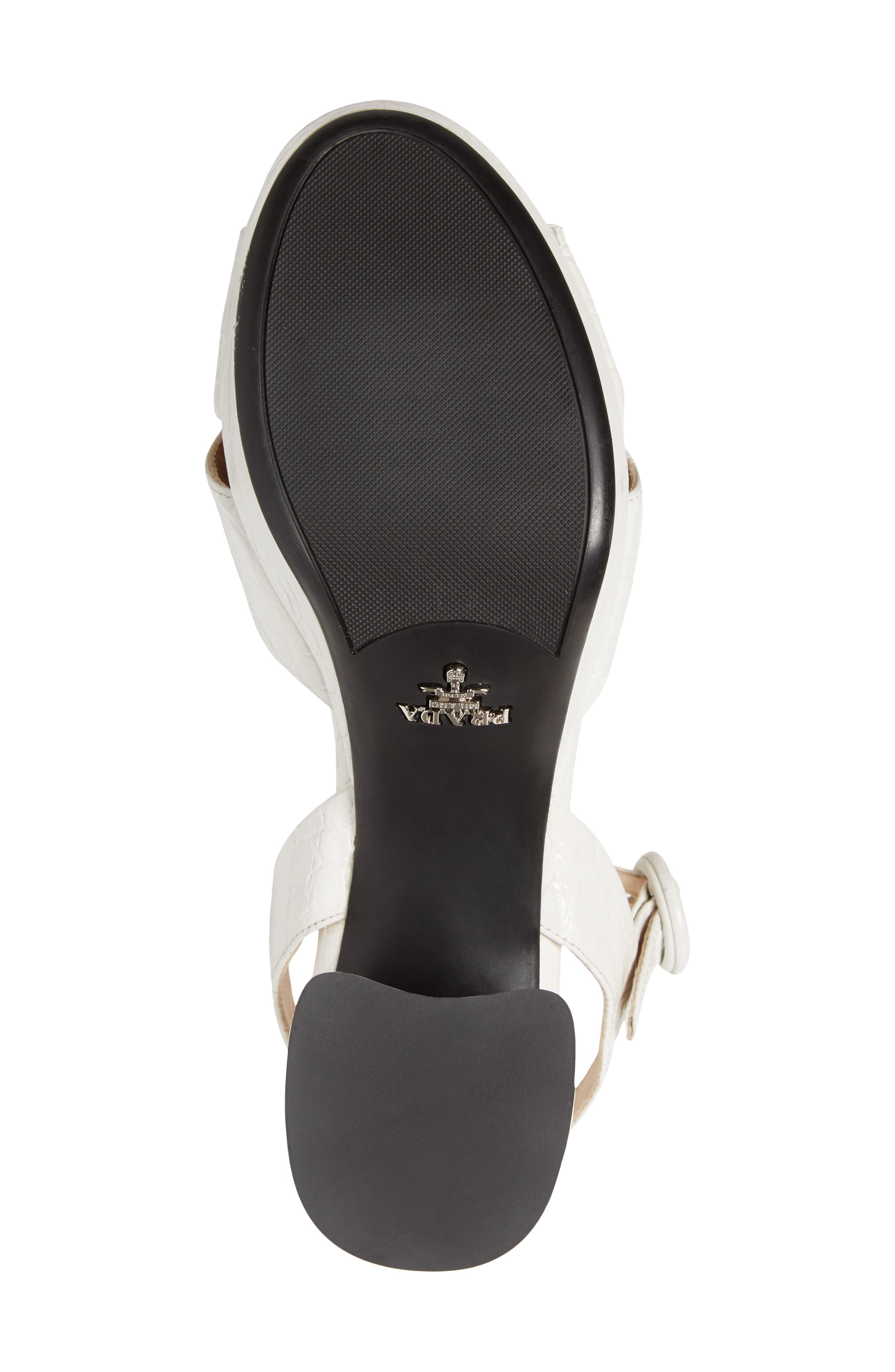 Prada Quarter Strap Platform Sandal, Alternate, color, 