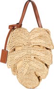 STAUD Palm Raffia Handbag