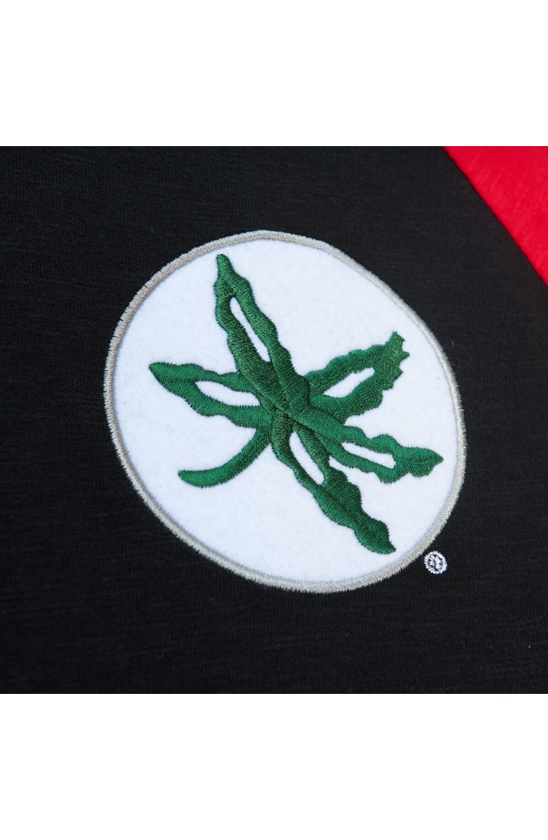 Mitchell & Ness Men's Mitchell & Ness Black Ohio State Buckeyes Legendary Slub Raglan Long Sleeve T-Shirt, Alternate, color, Black