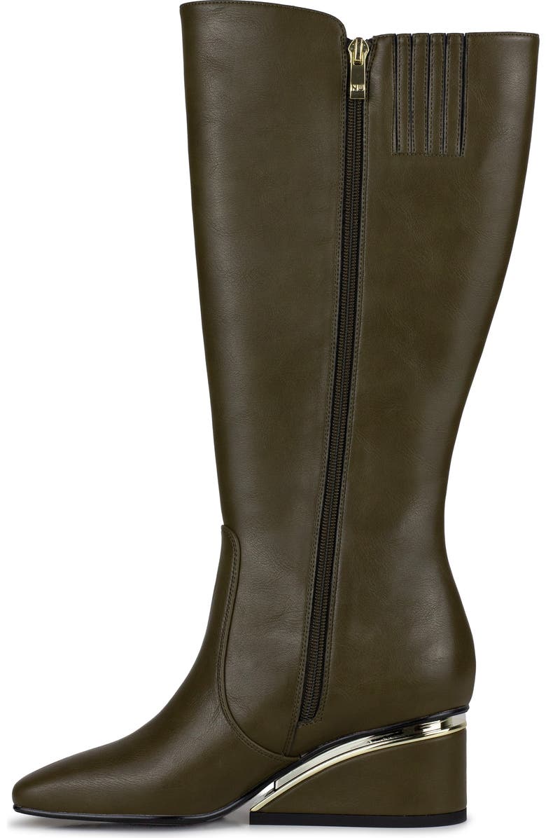 NINETY UNION Morgan Tall Wedge Boot, Alternate, color, Olive