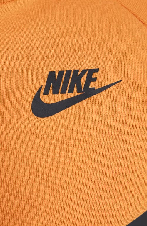 Nike Sportswear Tech Fleece Big Kids' Full-zip Hoodie In Orange