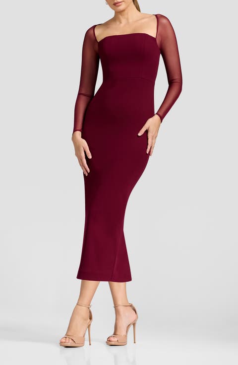 Maxine Long Sleeve Midi Dress