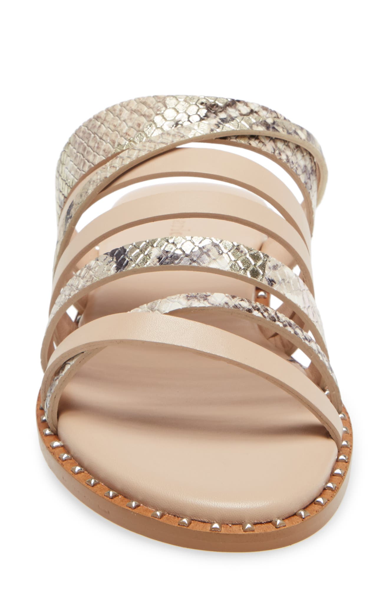 Source Slide Sandal, Alternate, color, NUDE/ WHITE LEATHER