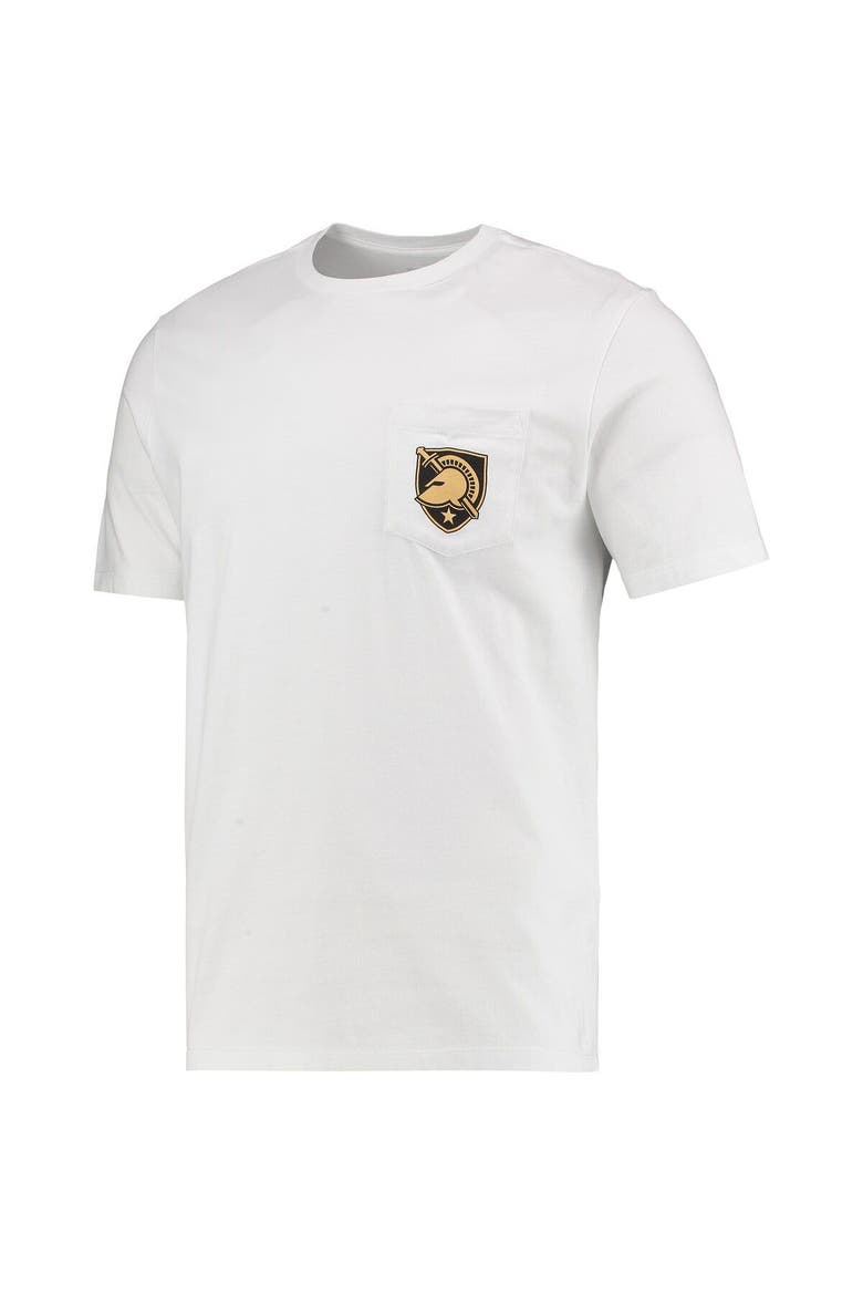 Men's Vineyard Vines White Army Black Knights Football Whale T-Shirt, Alternate, color, White