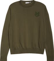 Moncler Monogram Cotton Crewneck Sweater