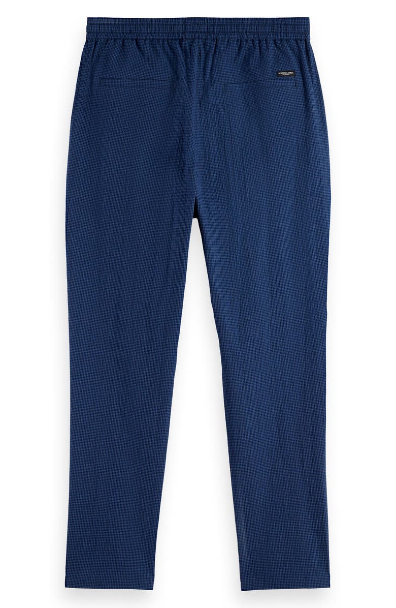 Scotch & Soda Finch Cotton Blend Seersucker Pants, Alternate, color, Sky Captain Mini Check