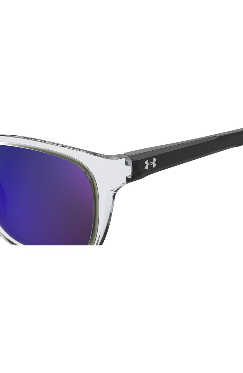 Under Armour 55mm Square Sunglasses, Alternate, color, Crystal