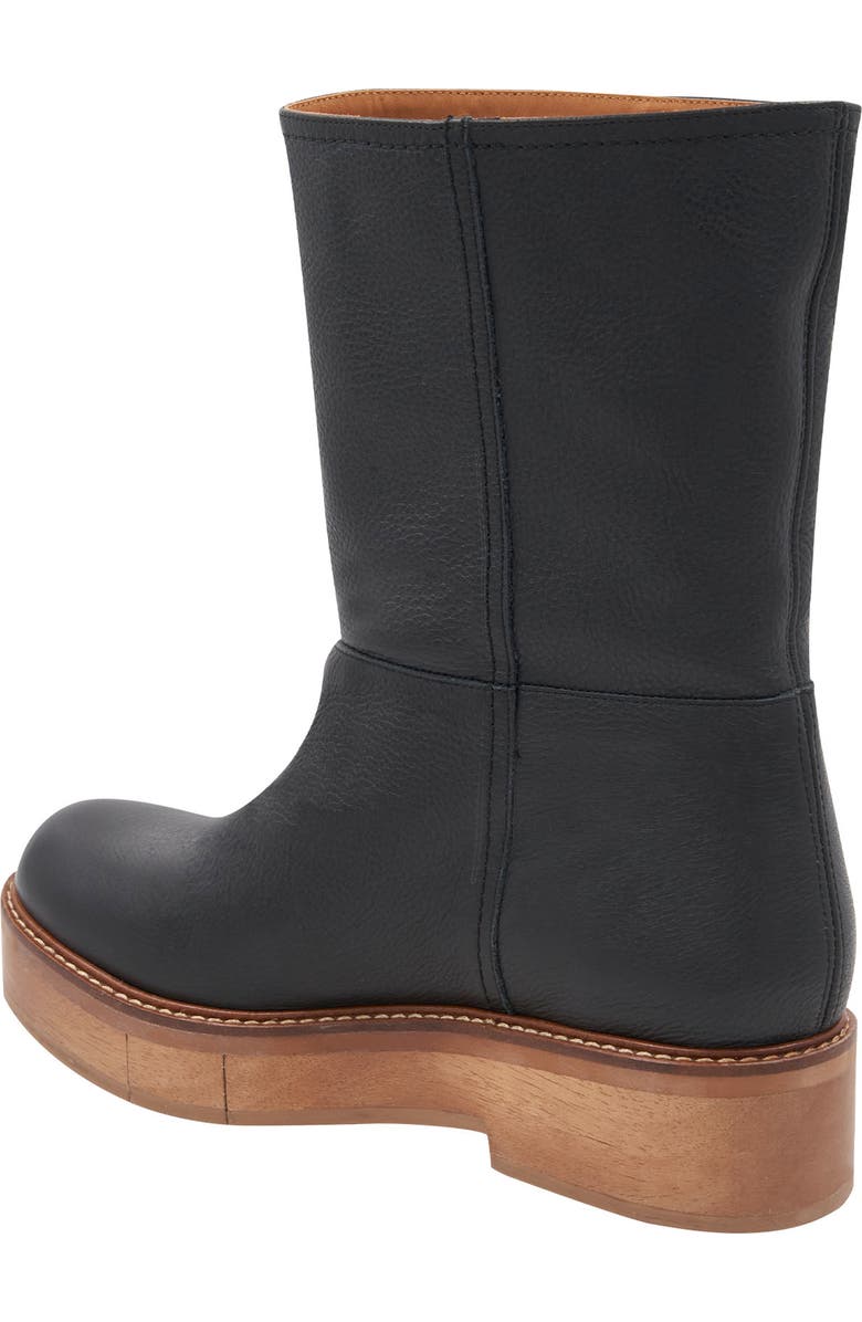 André Assous Palmer Platform Bootie, Alternate, color, Black