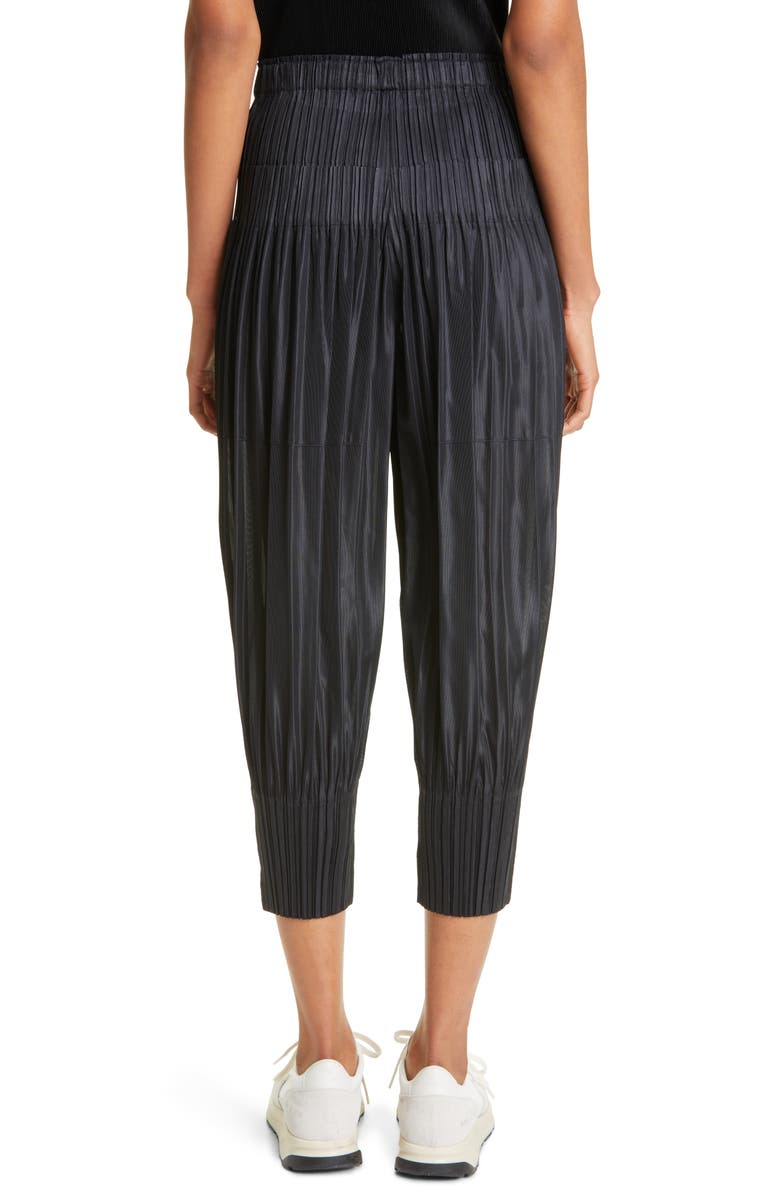 Pleats Please Issey Miyake Fluffy Basics Pants, Alternate, color, 15-Black