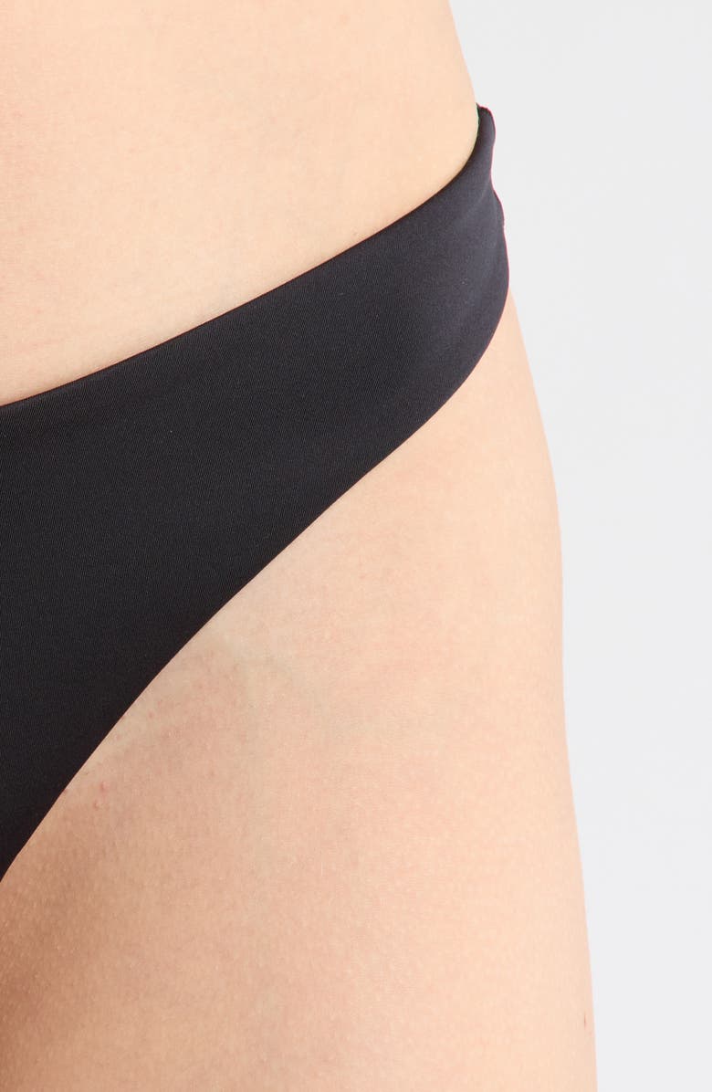 LEFT ON FRIDAY Dip High Leg Bikini Bottoms, Alternate, color, Jet