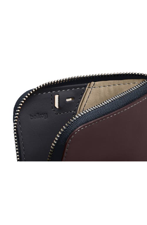 Bellroy Leather Card Pocket In Deepplum