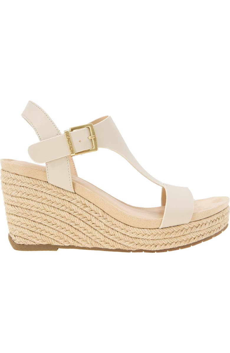 Reaction Kenneth Cole Card Platform Wedge Sandal, Alternate, color, Ecru