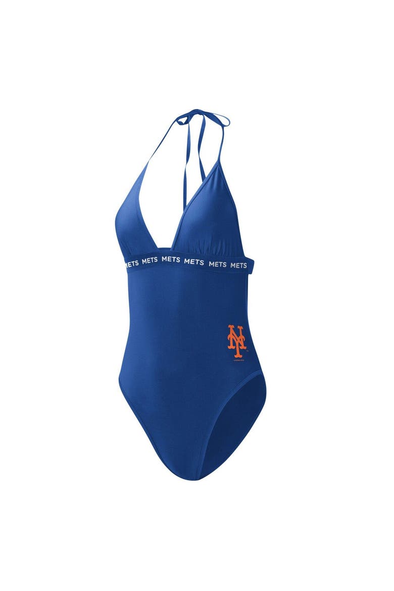 Women's G-III 4Her by Carl Banks Royal New York Mets Full Count One-Piece Swimsuit, Alternate, color, Royal
