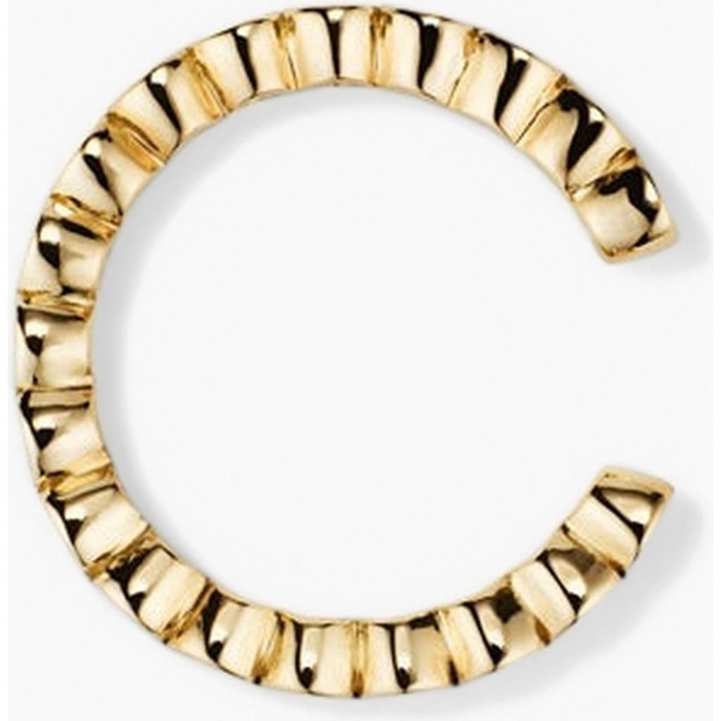 Mejuri Diamond Ear Cuff In Yellow Gold