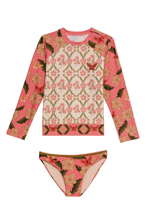 Kids' Lackie UPF 50 Two-Piece Rashguard Swimsuit (Little Kid & Big Kid)