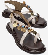 Forever & Always Shoes Hush Leather Beaded Sandal