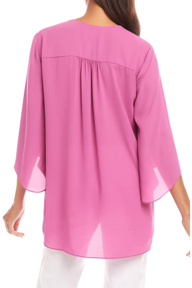 Asymmetrical Crepe Top, Alternate, color, TULIP