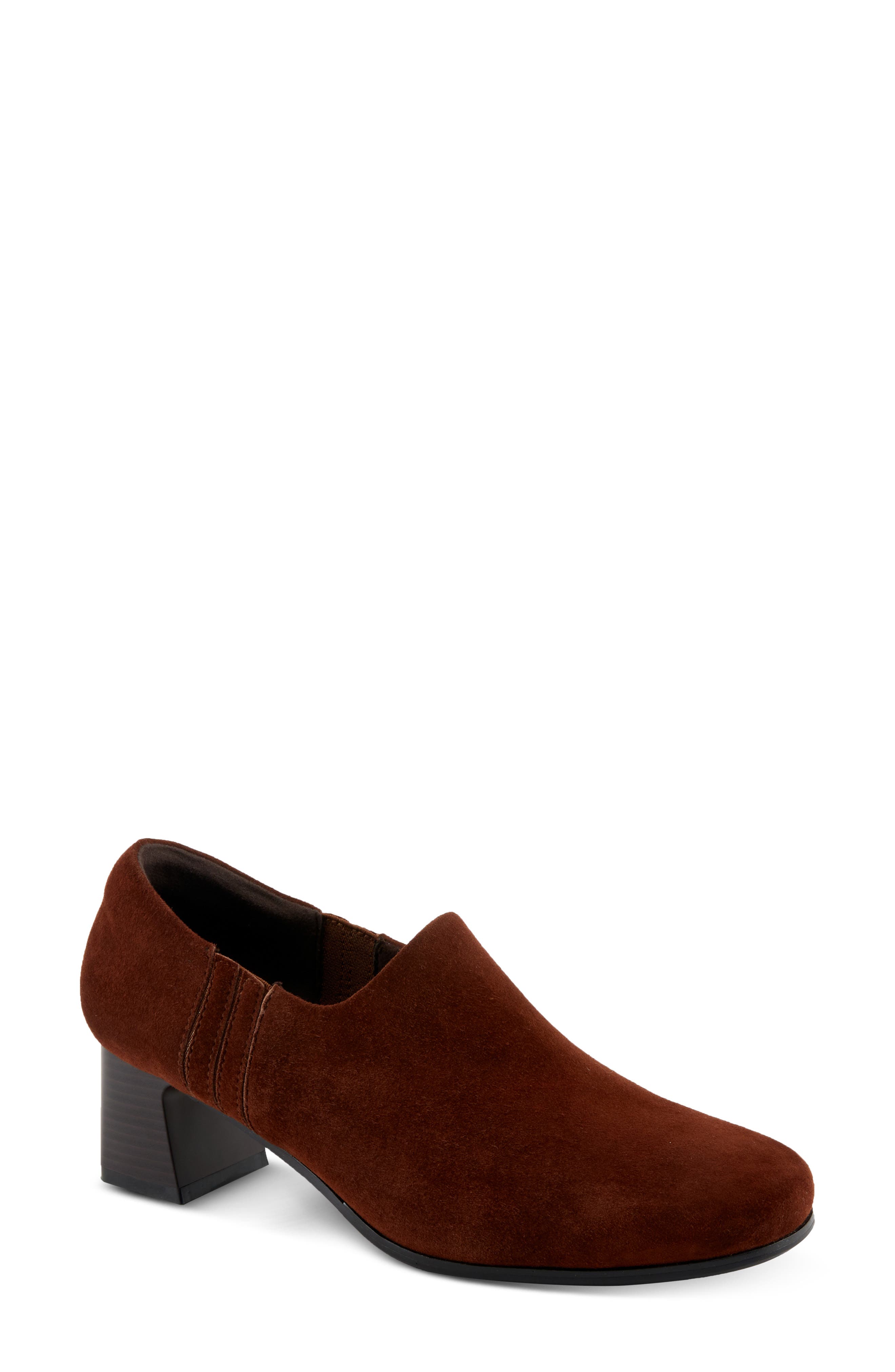 Spring Step Bakersfield Pump, Main, color, Brown Suede