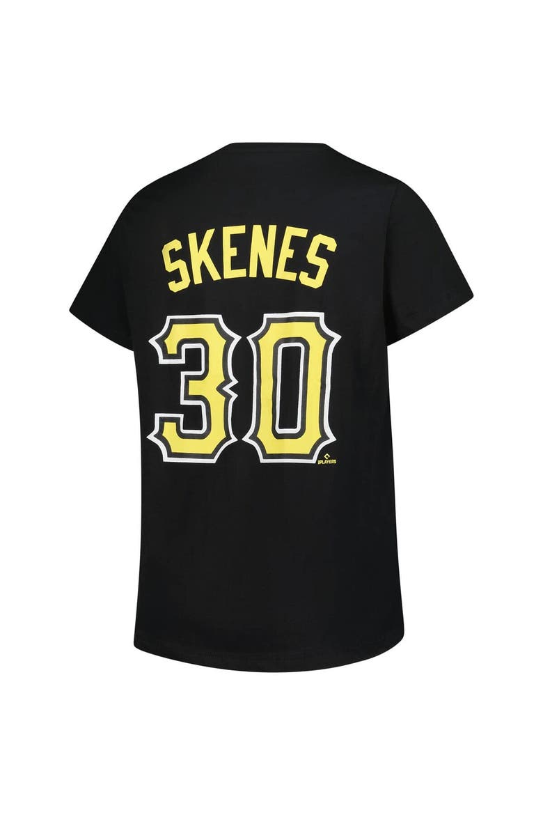 Women's Profile Paul Skenes Black Pittsburgh Pirates Plus Size Name & Number V-Neck T-Shirt, Alternate, color, Black