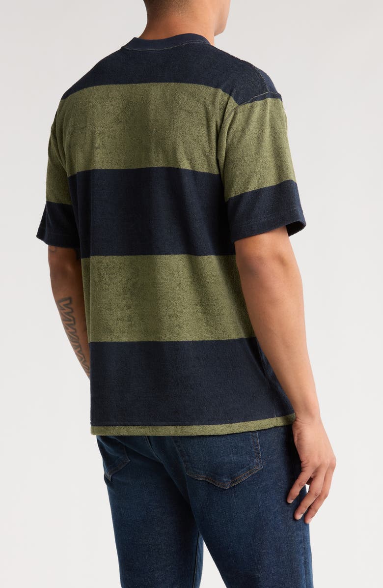 Vans Bergman Stripe Short Sleeve French Terry T-Shirt, Alternate, color, 