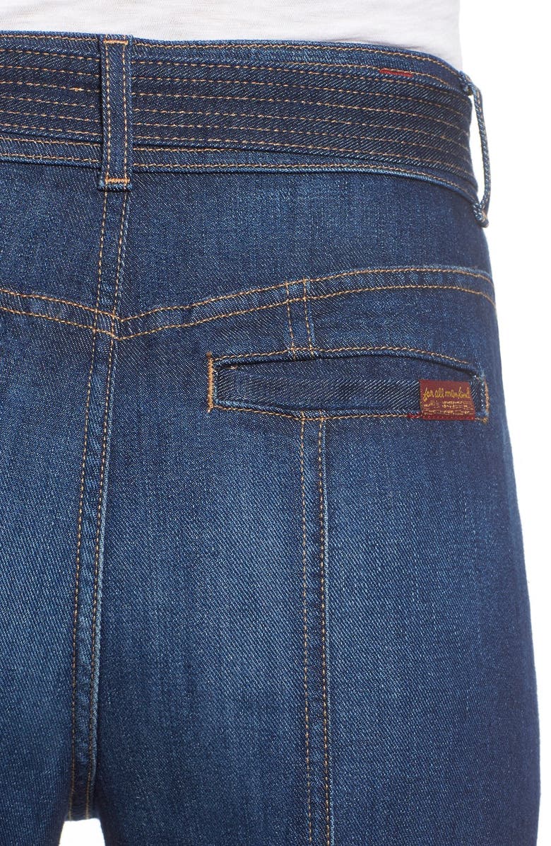 7 For All Mankind <sup>®</sup> High Rise Palazzo Jeans, Alternate, color,