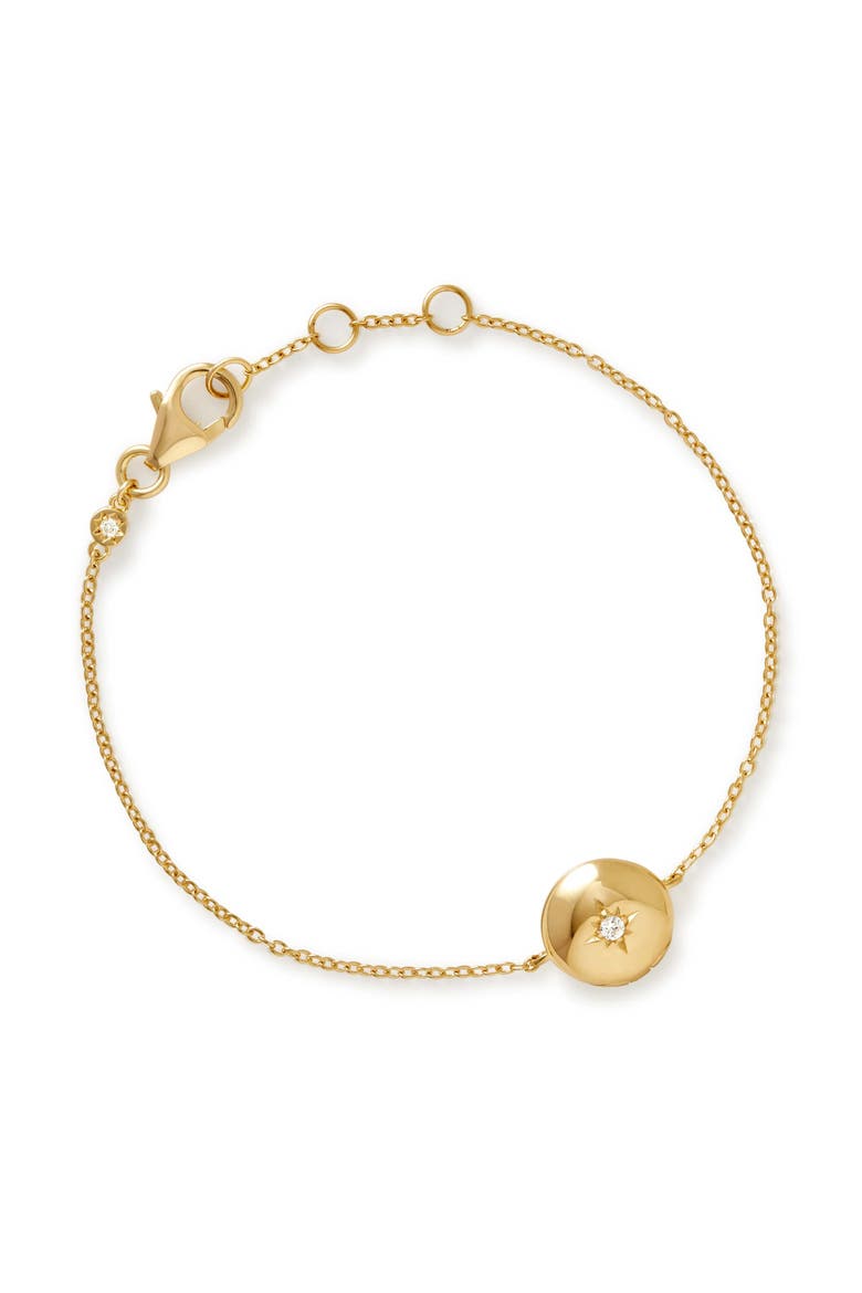 Gold Biography Chain Locket Bracelet, Main, color, Gold