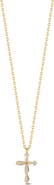 GLAZE JEWELRY Cubic Zirconia Cross Pendant Necklace
