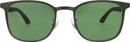Montblanc 54mm Round Sunglasses