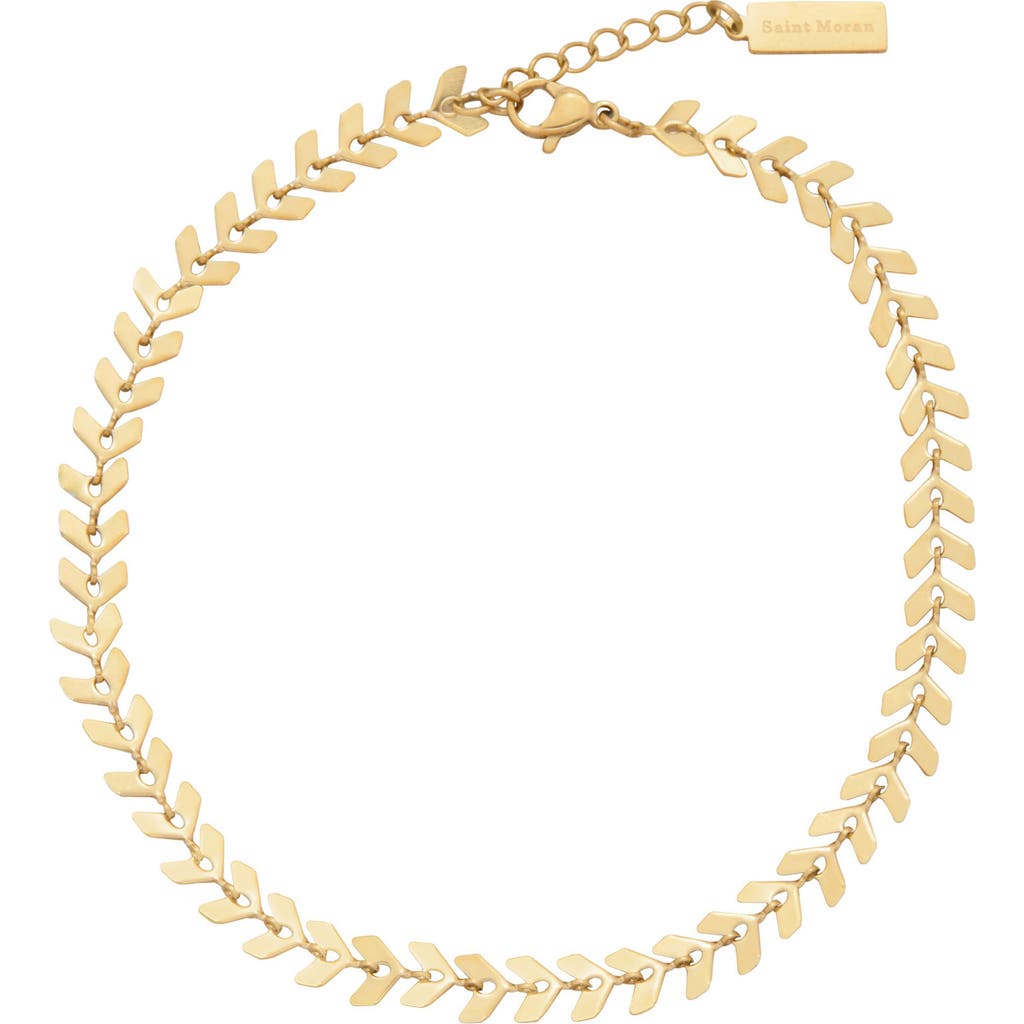 St. Moran Chevron Chain Anklet